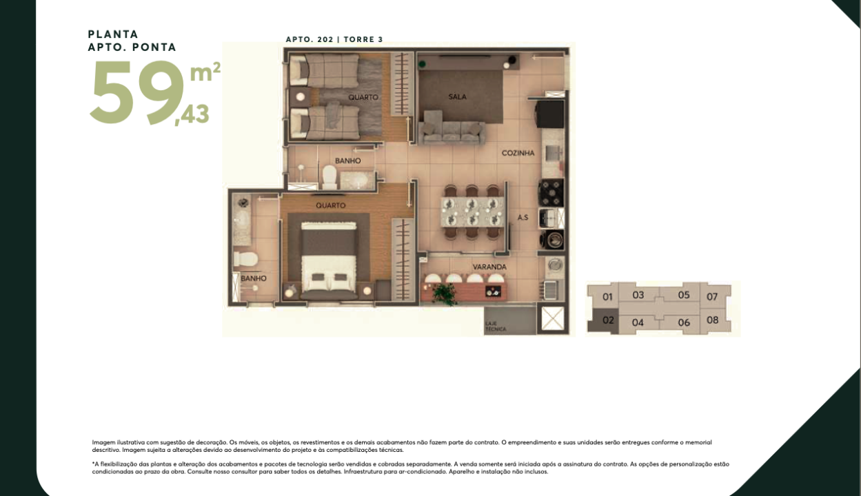 SENSIA LA VIE - APARTAMENTOS 41,91 m2 OU 59,43 m2