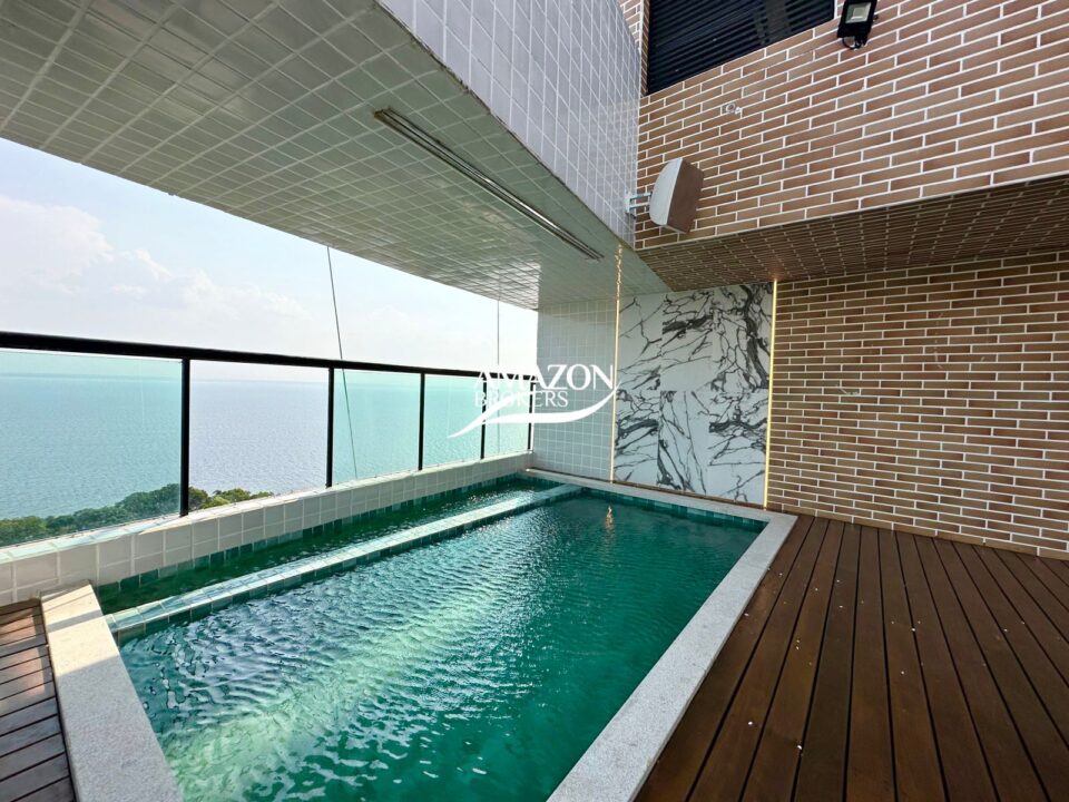 PIAZZA DELL'ACQUA CONDOMÍNIO, PONTA NEGRA – COBERTURA DUPLEX 380 m2 – DISPONÍVEL PARA VENDA