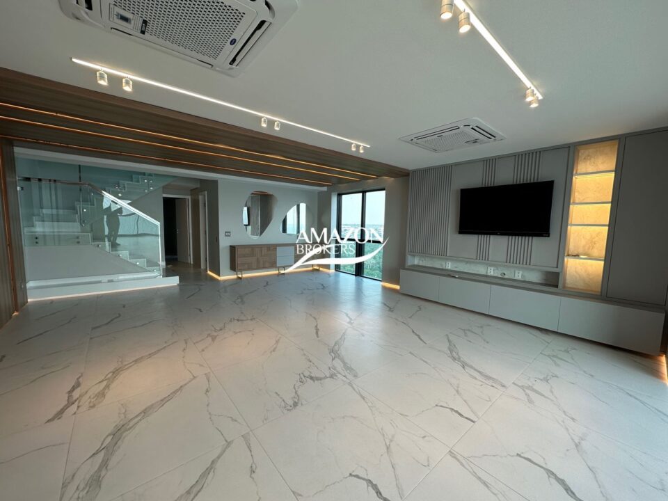 PIAZZA DELL'ACQUA CONDOMÍNIO, PONTA NEGRA – COBERTURA DUPLEX 380 m2 – DISPONÍVEL PARA VENDA