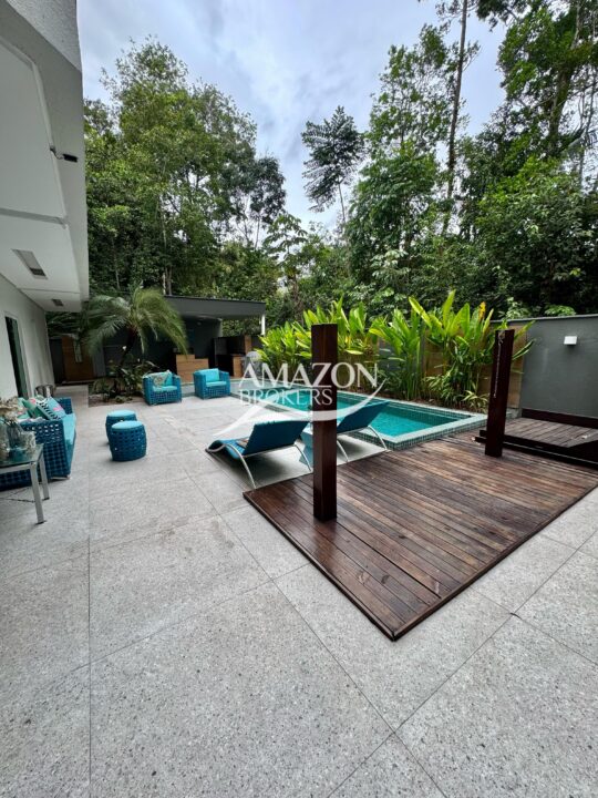 ALPHAVILLE 1 RESIDENCIAL, PONTA NEGRA – CASA DUPLEX 490 m2 – DISPONÍVEL PARA VENDA
