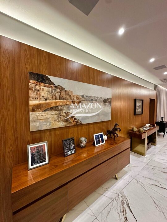 ALPHAVILLE 1 RESIDENCIAL, PONTA NEGRA – CASA NEOCLÁSSICA 570m2 – DISPONÍVEL PARA VENDA