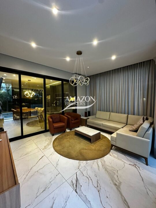 ALPHAVILLE 1 RESIDENCIAL, PONTA NEGRA – CASA NEOCLÁSSICA 570m2 – DISPONÍVEL PARA VENDA