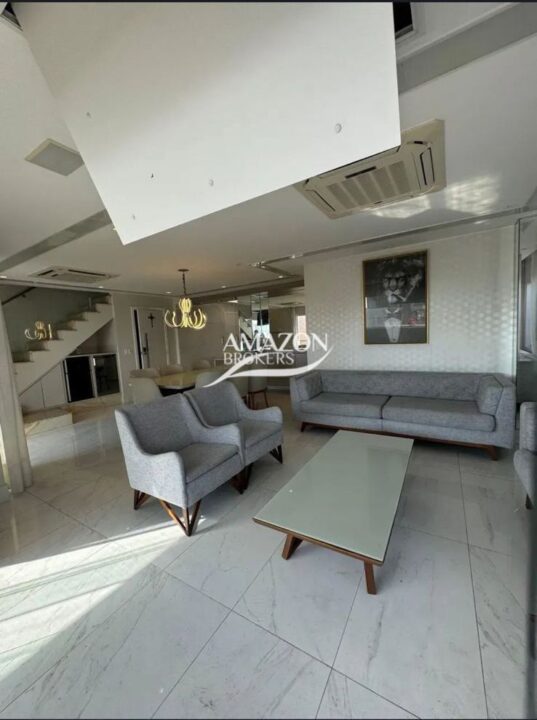 BOULEVARD MUNDI RESORT RESIDENCIAL, ALEIXO – COBERTURA DUPLEX MOBILIADA 165m2 – DISPONÍVEL PARA LOCAÇÃO