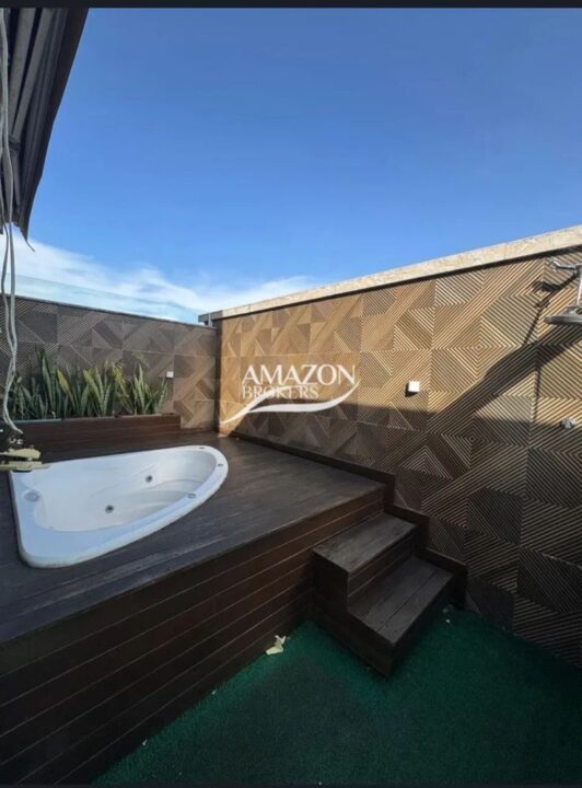 BOULEVARD MUNDI RESORT RESIDENCIAL, ALEIXO – COBERTURA DUPLEX MOBILIADA 165m2 – DISPONÍVEL PARA LOCAÇÃO