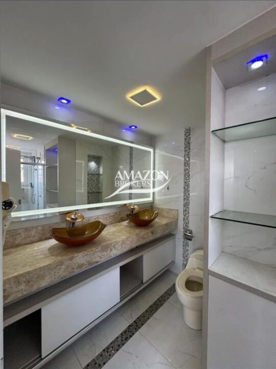 BOULEVARD MUNDI RESORT RESIDENCIAL, ALEIXO – COBERTURA DUPLEX MOBILIADA 165m2 – DISPONÍVEL PARA LOCAÇÃO