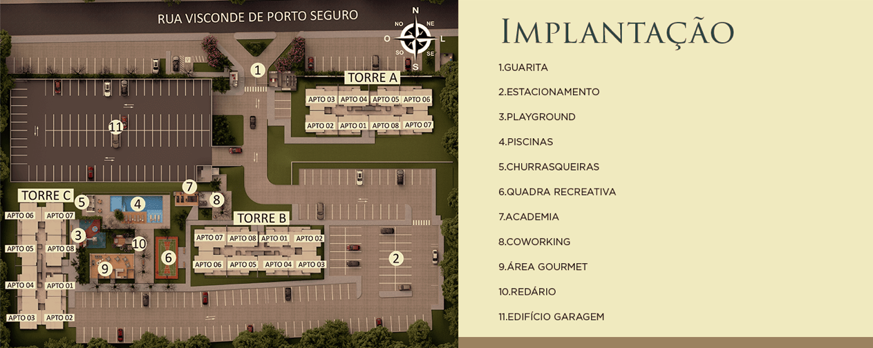 PARQUE DAS TORRES, PARQUE 10 – APARTAMENTOS 2 E 3 QUARTOS - 53,69m² E 66,67m²