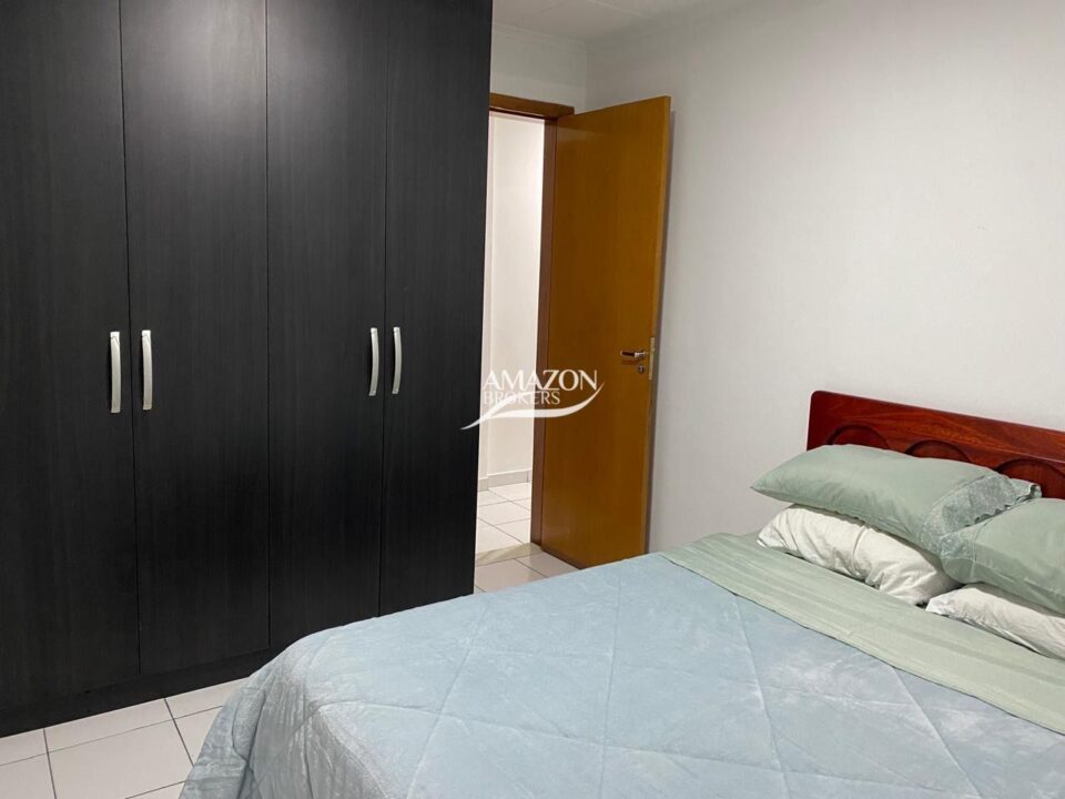 CONDOMÍNIO JULIANA 1, ALEIXO – APARTAMENTO MOBILIADO 66m2 – DISPONÍVEL PARA LOCAÇÃO