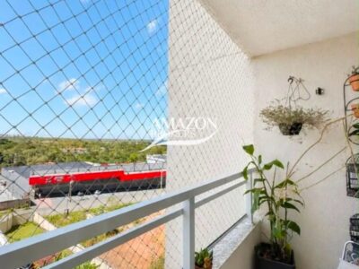 APARTAMENTO 47m2 SEMIMOBILIADO NO CONDOMÍNIO MIRANTE DAS FLORES, PONTA NEGRA - DISPONÍVEL PARA LOCAÇÃO