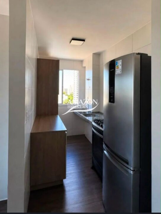 APARTAMENTO 47m2 SEMIMOBILIADO NO CONDOMÍNIO MIRANTE DAS FLORES, PONTA NEGRA - DISPONÍVEL PARA LOCAÇÃO