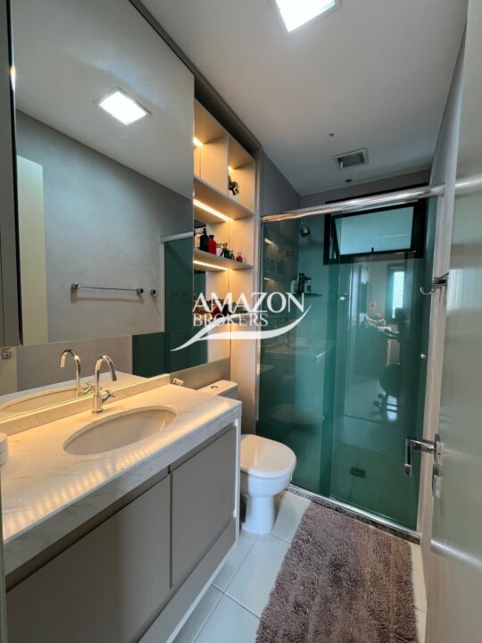 APARTAMENTO 98 m2 NO CONDOMÍNIO ACQUARELLE, PONTA NEGRA - DISPONÍVEL PARA LOCAÇÃO
