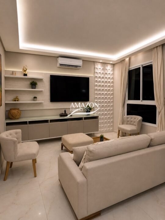 SAINT PIERRE CONDOMÍNIO, NOSSA SRA, DAS GRAÇAS, APARTAMENTO MOBILIADO 180m2 - DISPONÍVEL PARA LOCAÇÃO