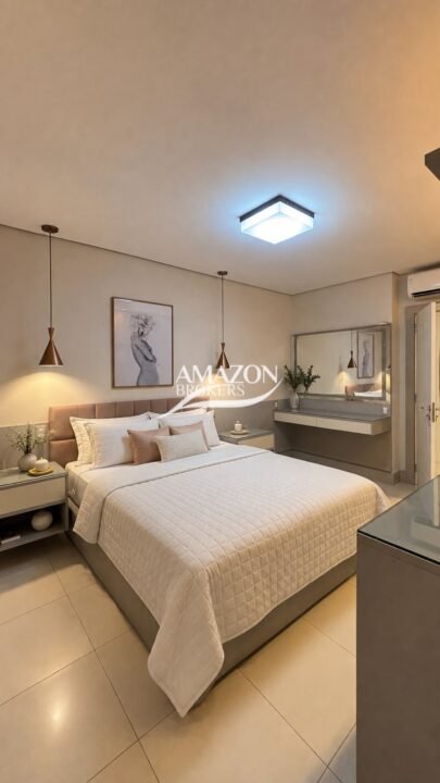 SAINT PIERRE CONDOMÍNIO, NOSSA SRA, DAS GRAÇAS, APARTAMENTO MOBILIADO 180m2 - DISPONÍVEL PARA LOCAÇÃO