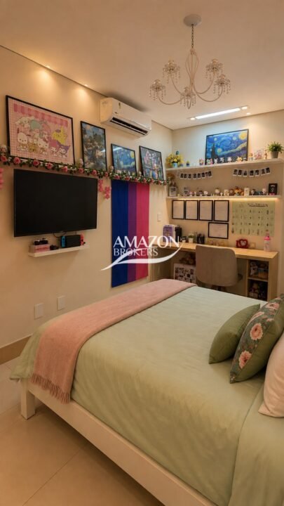 SAINT PIERRE CONDOMÍNIO, NOSSA SRA, DAS GRAÇAS, APARTAMENTO MOBILIADO 180m2 - DISPONÍVEL PARA LOCAÇÃO