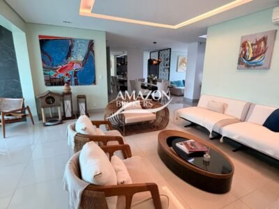 PRIVILEGE CLUB RESIDENCE, ADRIANÓPOLIS - APARTAMENTO 215 m2 MOBILIADO - DISPONÍVEL PARA LOCAÇÃO