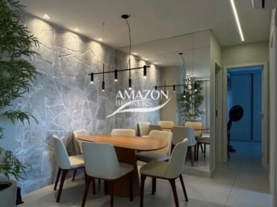 GARDEN CLUB RESIDENCIAL, BAIRRO PARQUE 10 - APARTAMENTO MOBILIADO 133m2 - DISPONÍVEL PARA VENDA
